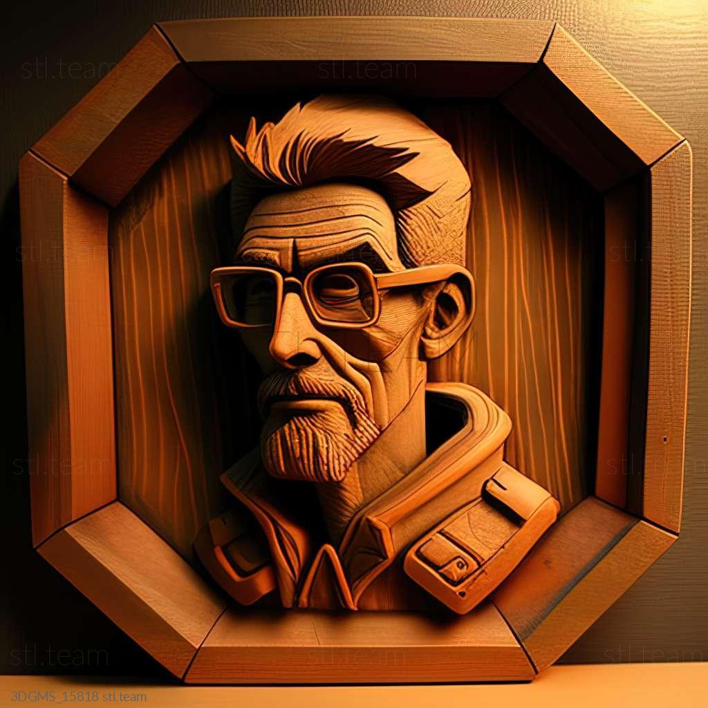 Гордон Фримен из Half Life, Игры 3D модель для ЧПУ: STL / MAX (obj)